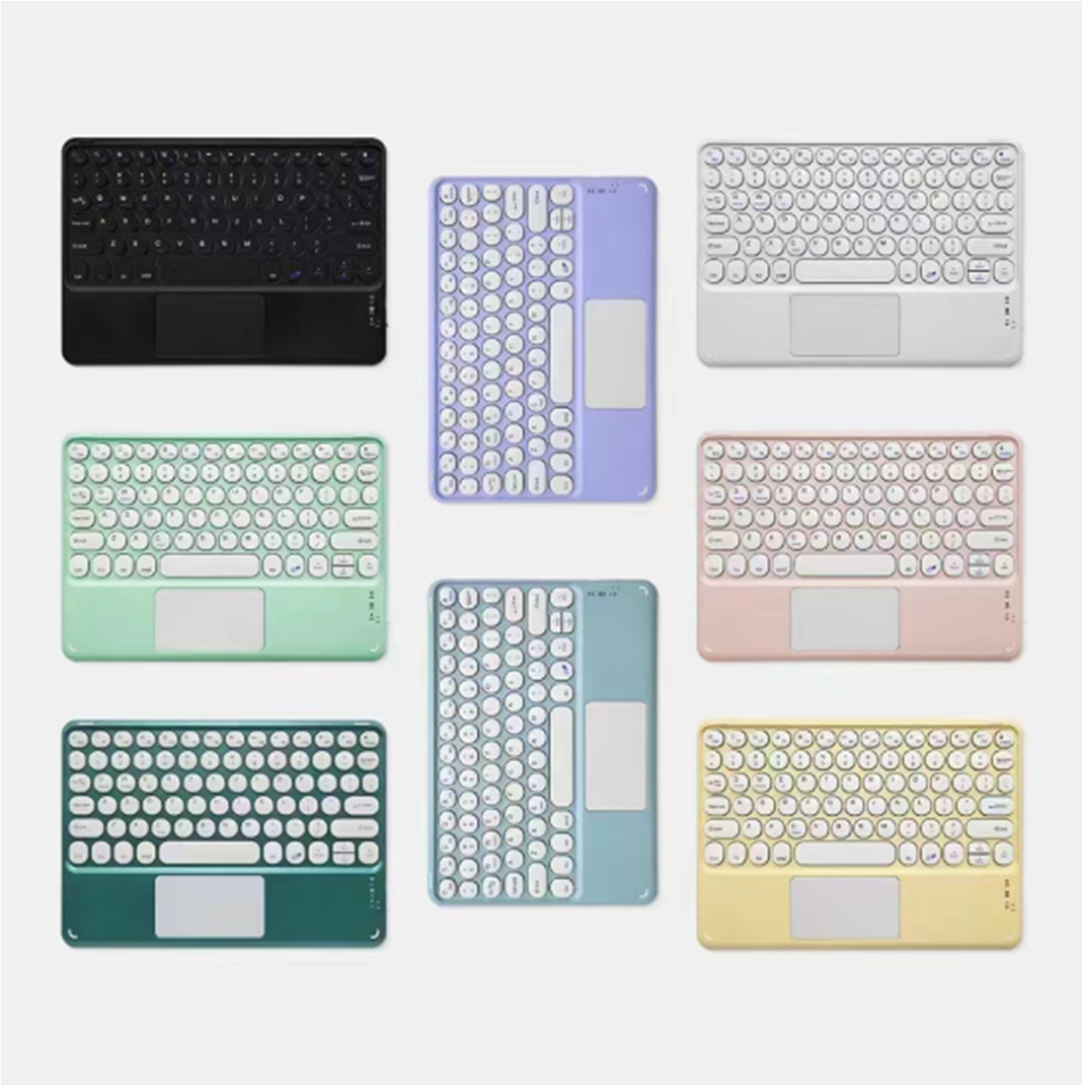 Miaocontrol Wireless Office Round Parts Hatband Touch Bluetooth Keyboard