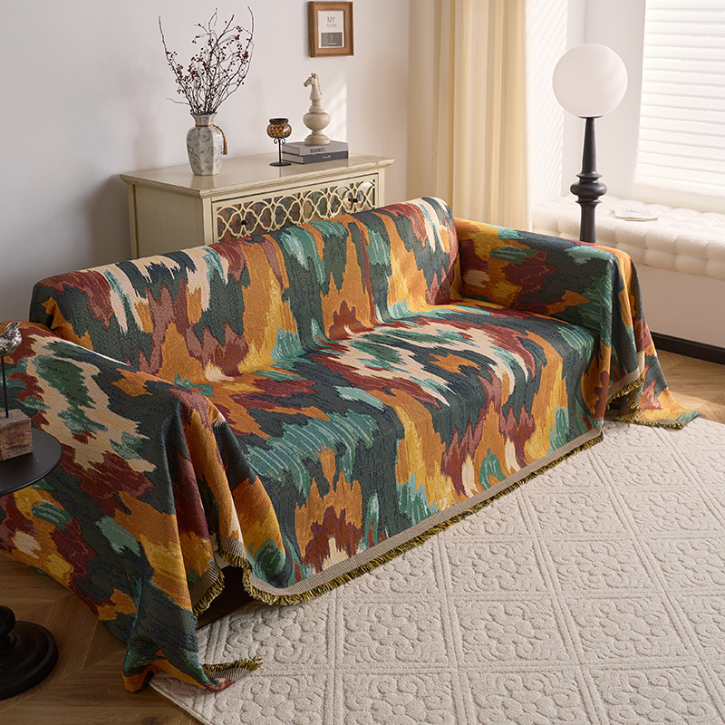 Four-season Universal Fully Enclosed Sofa Cover And Cushion Blanket