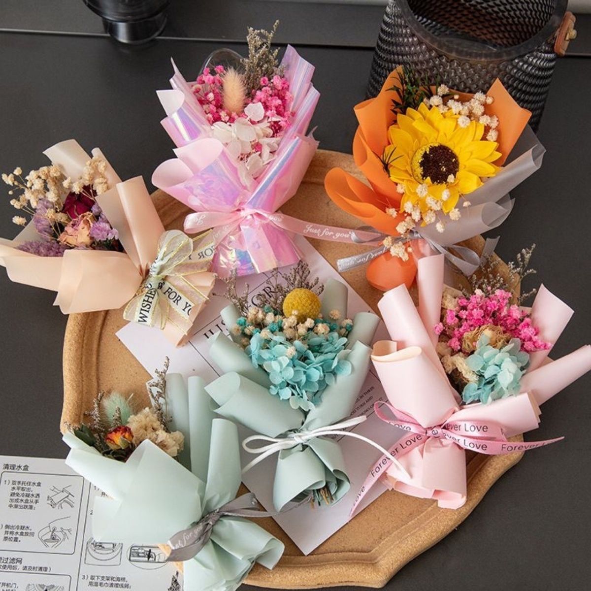 Car Eternal Flower Bouquet Perfume Ornament