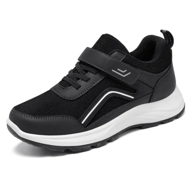 Soft Bottom Comfortable Men And Women Same Style Old Man Sneaker Black - Shop at LoveMi