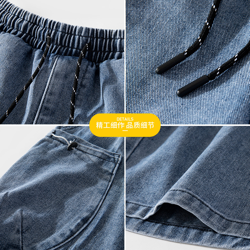 Hong Kong-style Streetwear European American Large-pocket Cargo Shorts 3