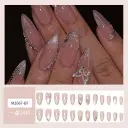 Butterfly Nail Sticker Hot Girl Cat Eye Diamond Wearing Armor view 6
