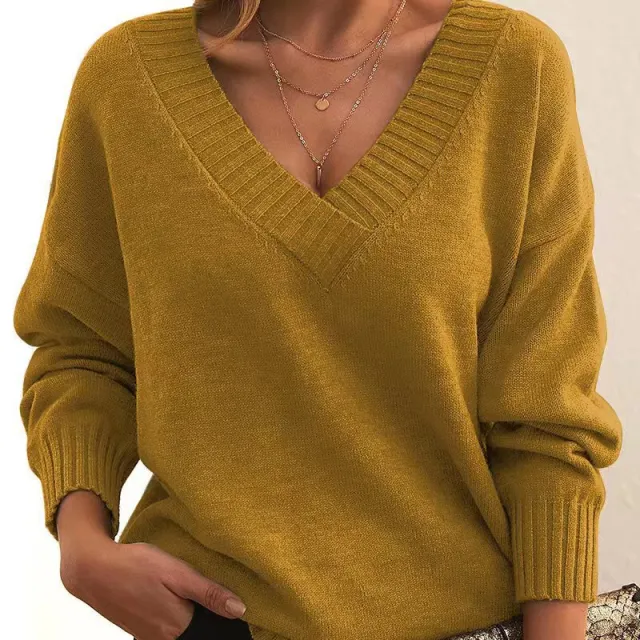 Women's Fashion Casual Versatile Knit Shirt Ginger Xxl - Shop at LoveMi
