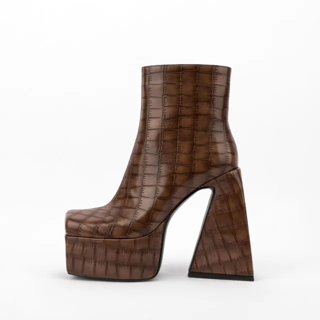 Fashionable All match Women's Ankle Boots Brown - Shop at LoveMi
