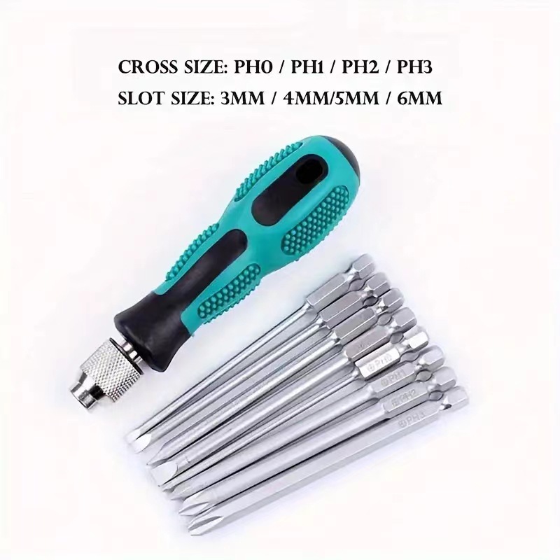 Title 2, 9-in-1 Screwdriver Set Blue Repair Kit