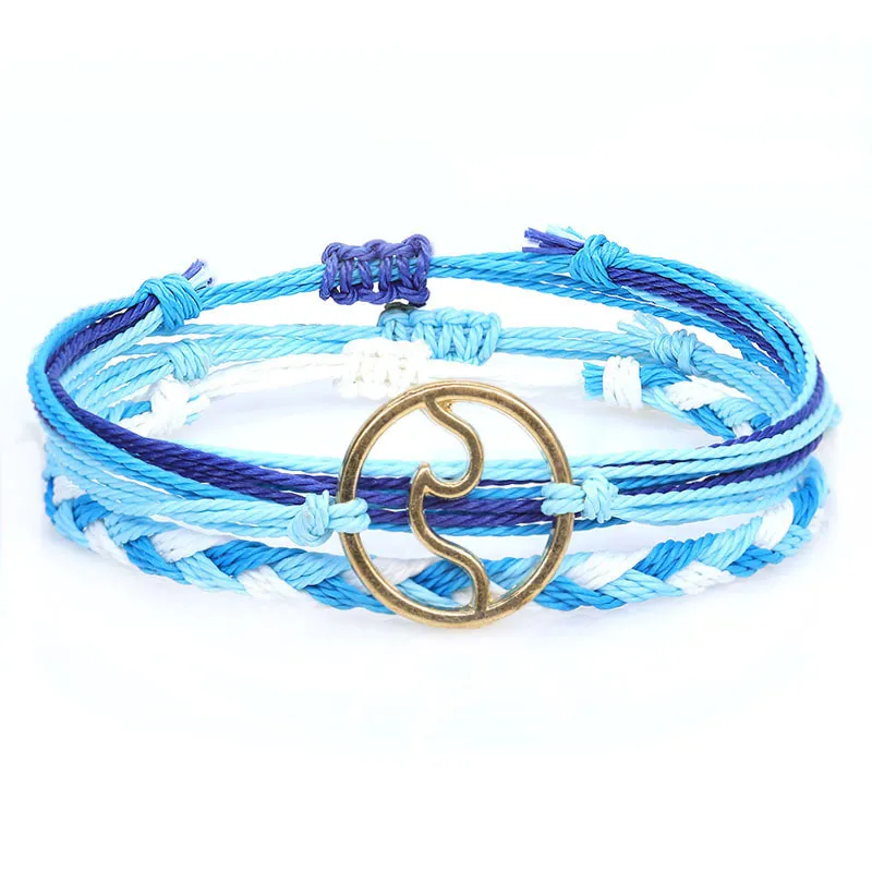 Bohemian Style Wax Line Woven HAILANG Bracelet Suit - 9To33 35To13 18To3