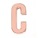 30Mm Rose Gold Letter C