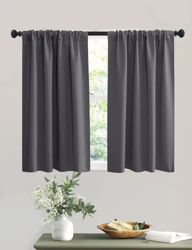 Sales Cross border European And American Hot Plain High Precision Home Decoration Shading Curtain Gray - Shop at LoveMi