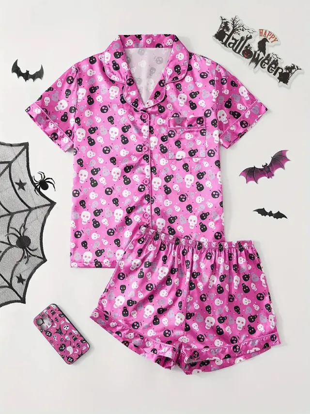 Pajamas Women's Short Sleeve Summer Loungewear Style07 2Xl - Shop at LoveMi