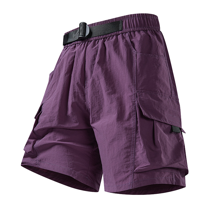 Men's Summer Thin Loose-Fitting Casual Quick-Drying Sports Cropped Pants
