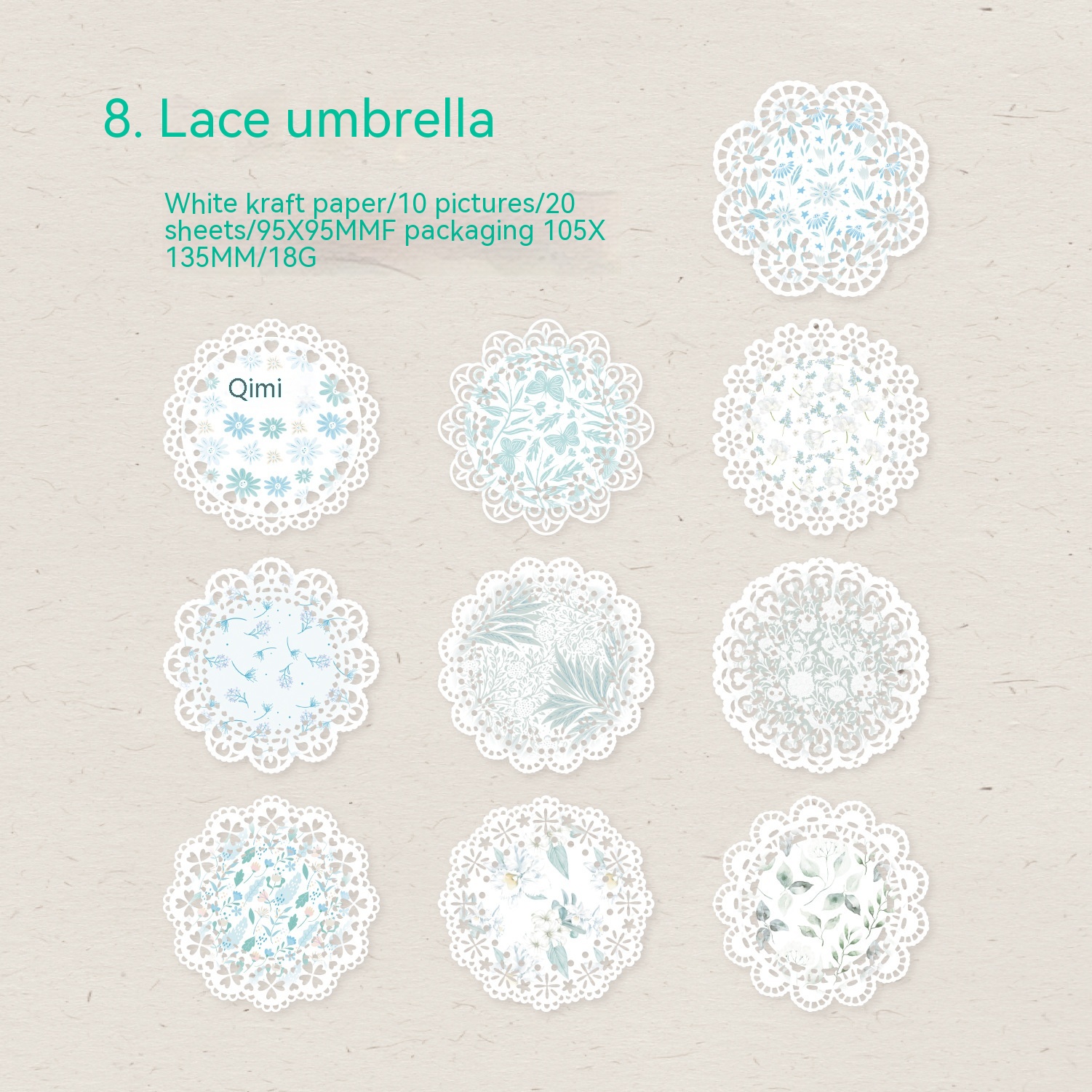 8 Lace Umbrella