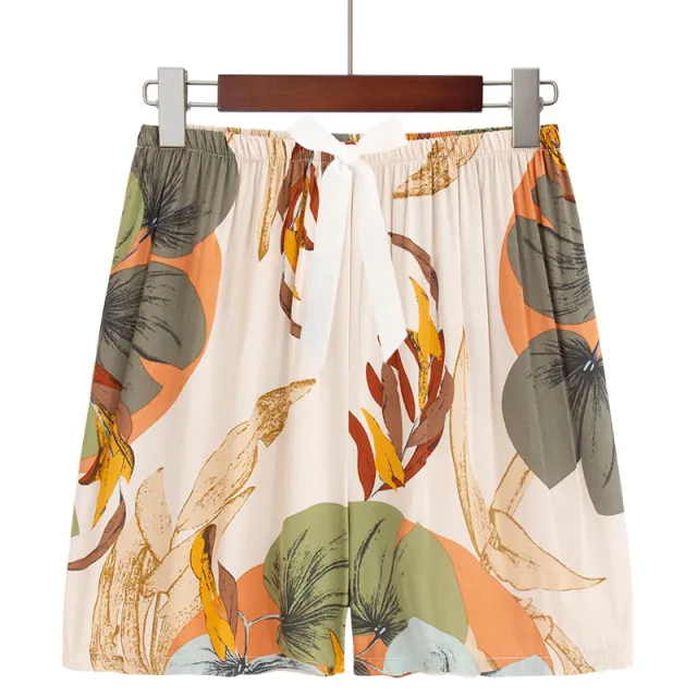 Plus Size Size Women's Homewear Pajamas Palm Leaf Shorts M - Shop at LoveMi