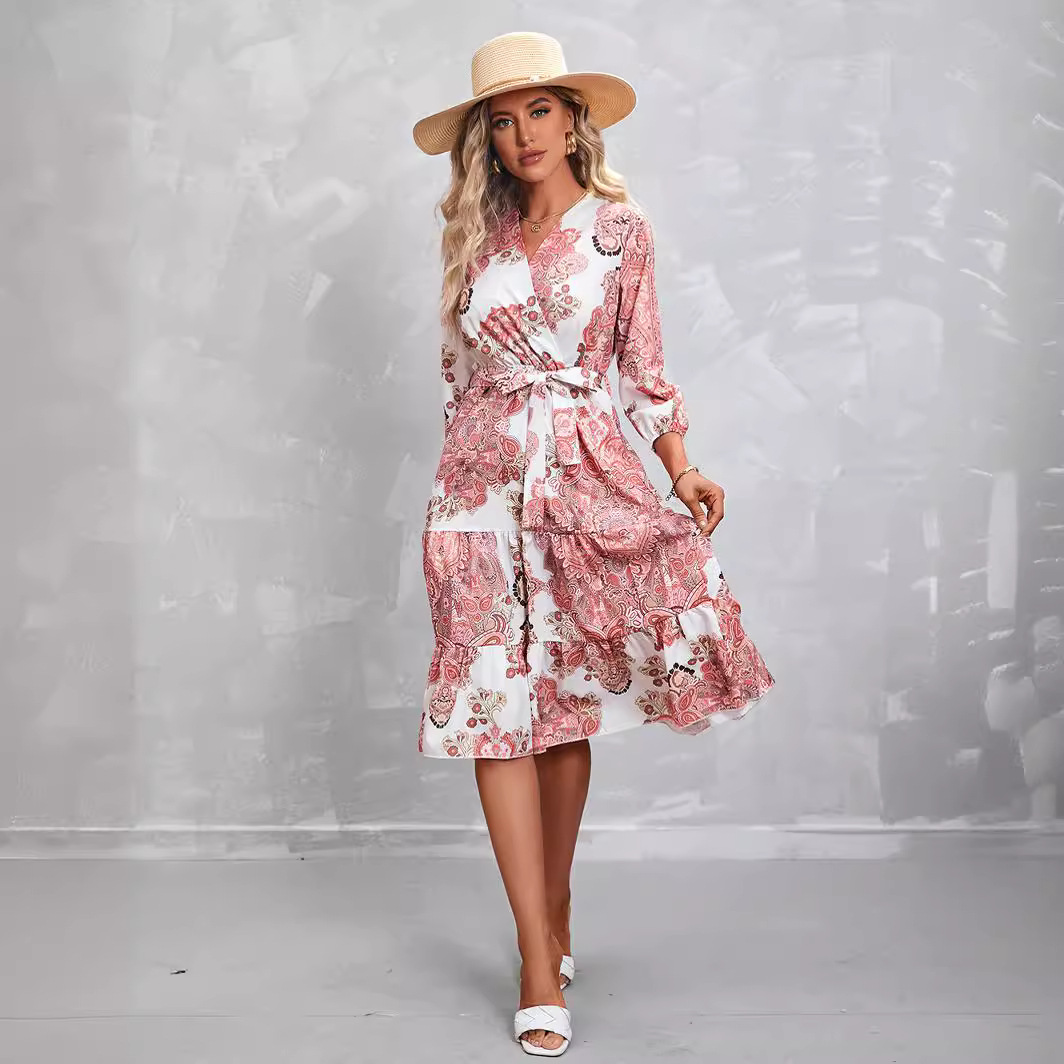 Women's Fashion Printed Casual Dress