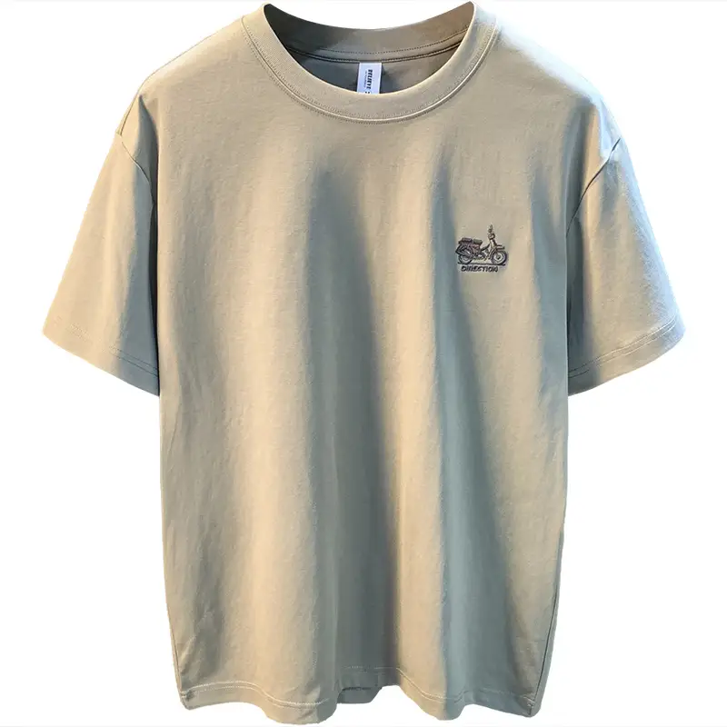 Casual T-shirt Men's Summer New Simple Embroidery