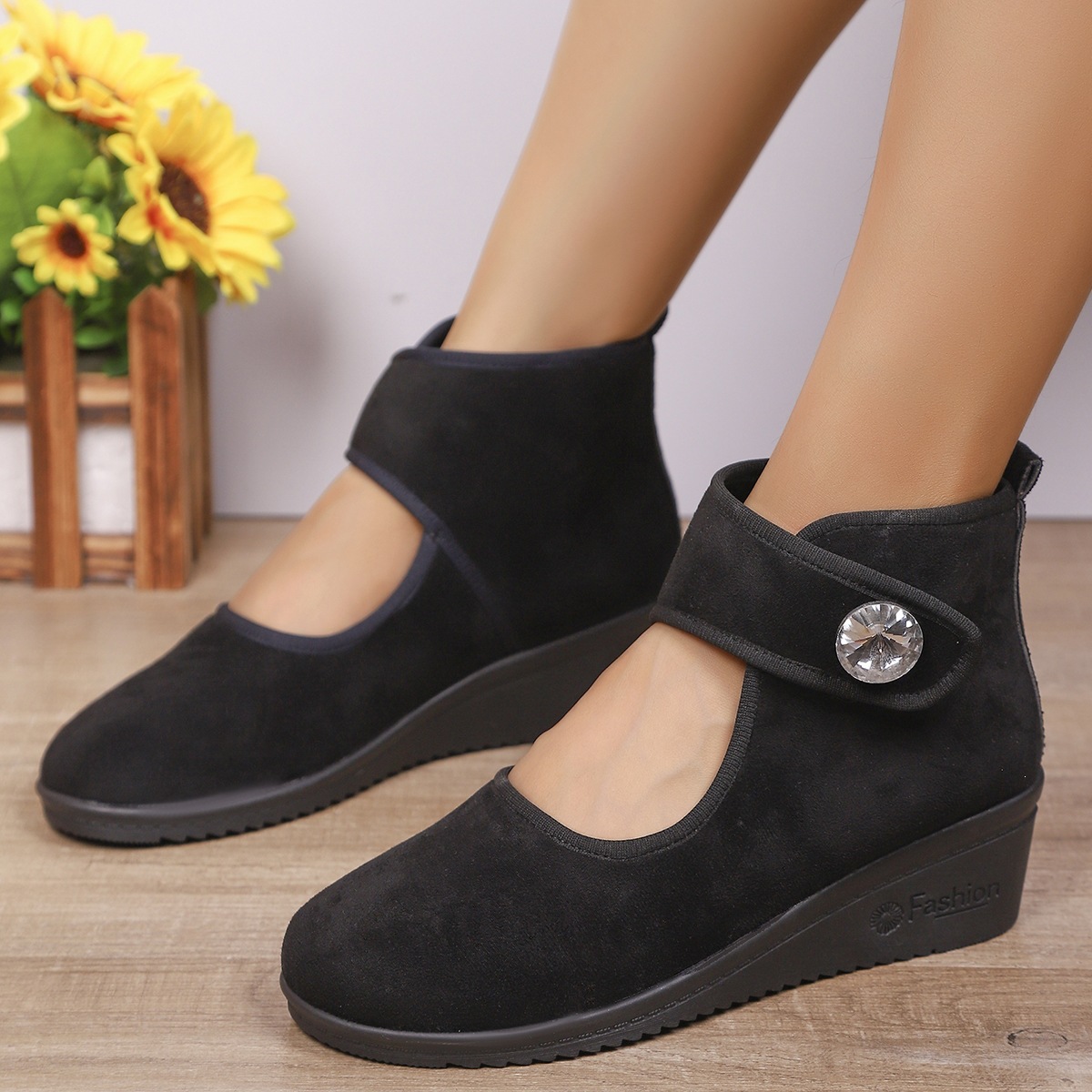 Comfortable Pointed-toe Wedge Womens Shoes