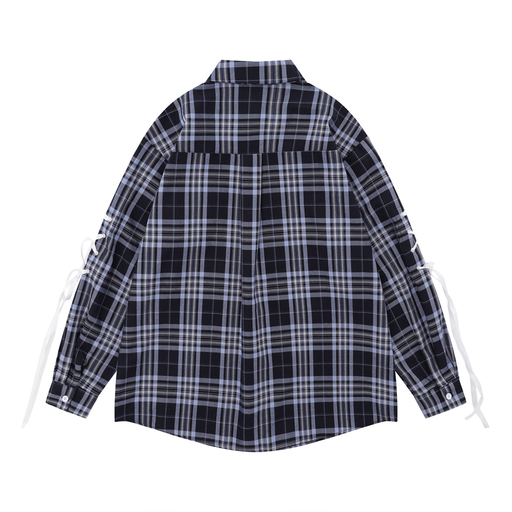 Wearing Rope Strap Bow Sleeve Shirt Outdoor Fashion Brand