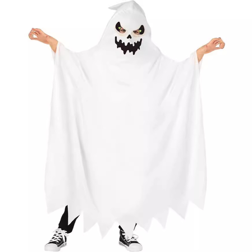 Title 5, Halloween Ghost Face Pullover Cloak Play