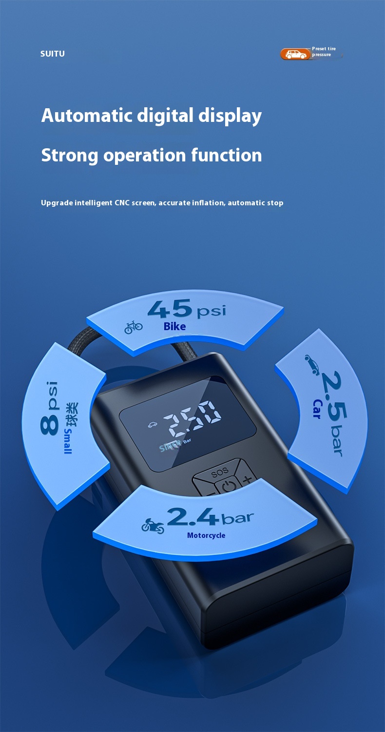 Portable Small Wireless Digital Display Car Inflatable - Image 13