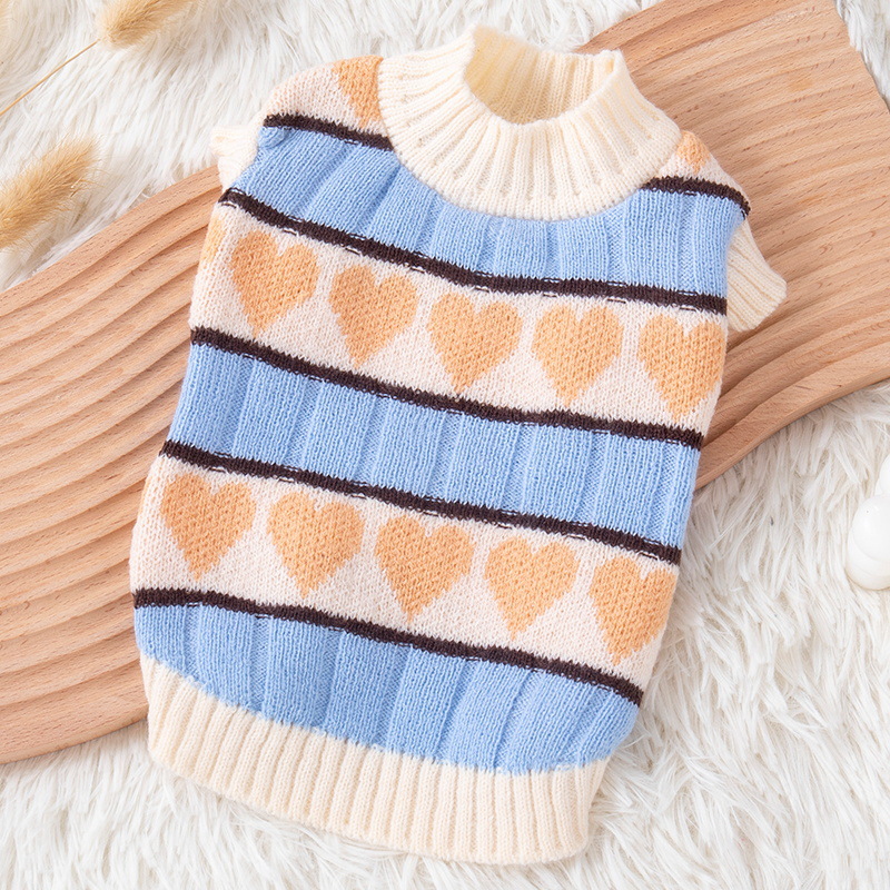 Peach Heart Sweater