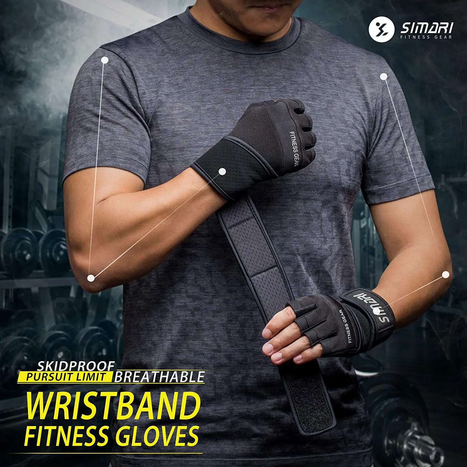 Men's Simplicity All-Match Sports Fitness Short Finger