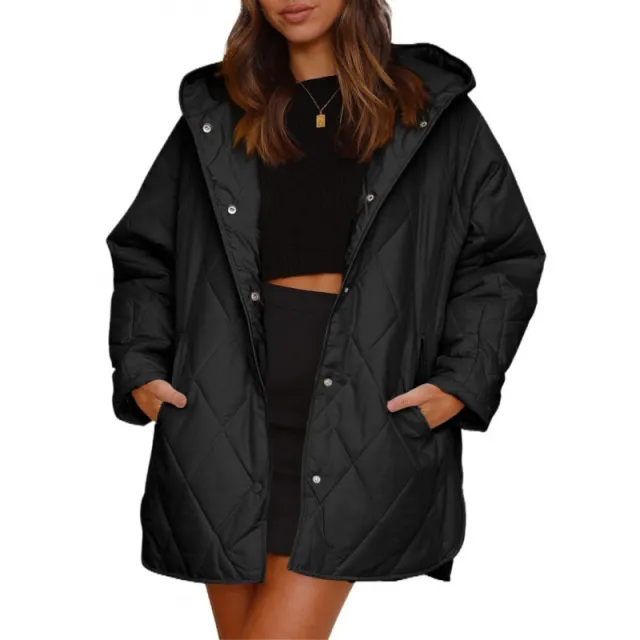 Lightweight Baggy Casual Jacket Coat For Women Black - Shop at LoveMi