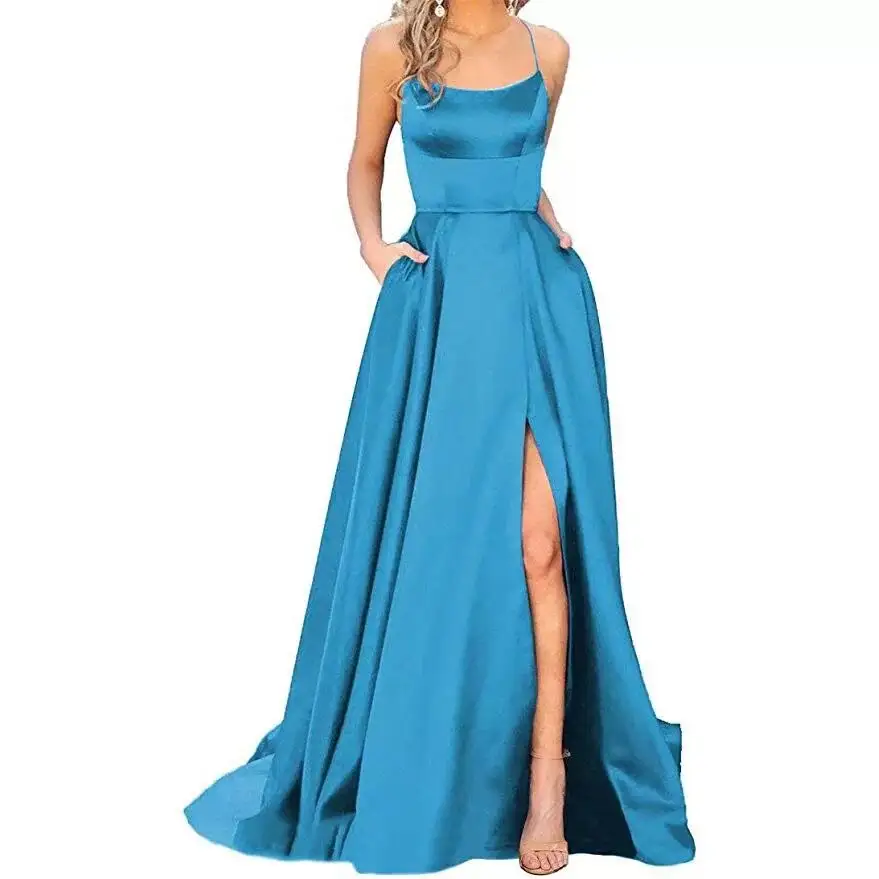 Solid Color Long Slimming And Shoulder Hollow