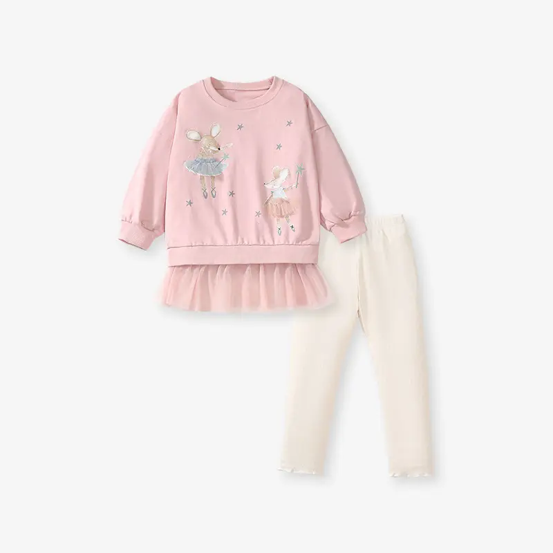 Girls Long Sleeve Top And Pants Set