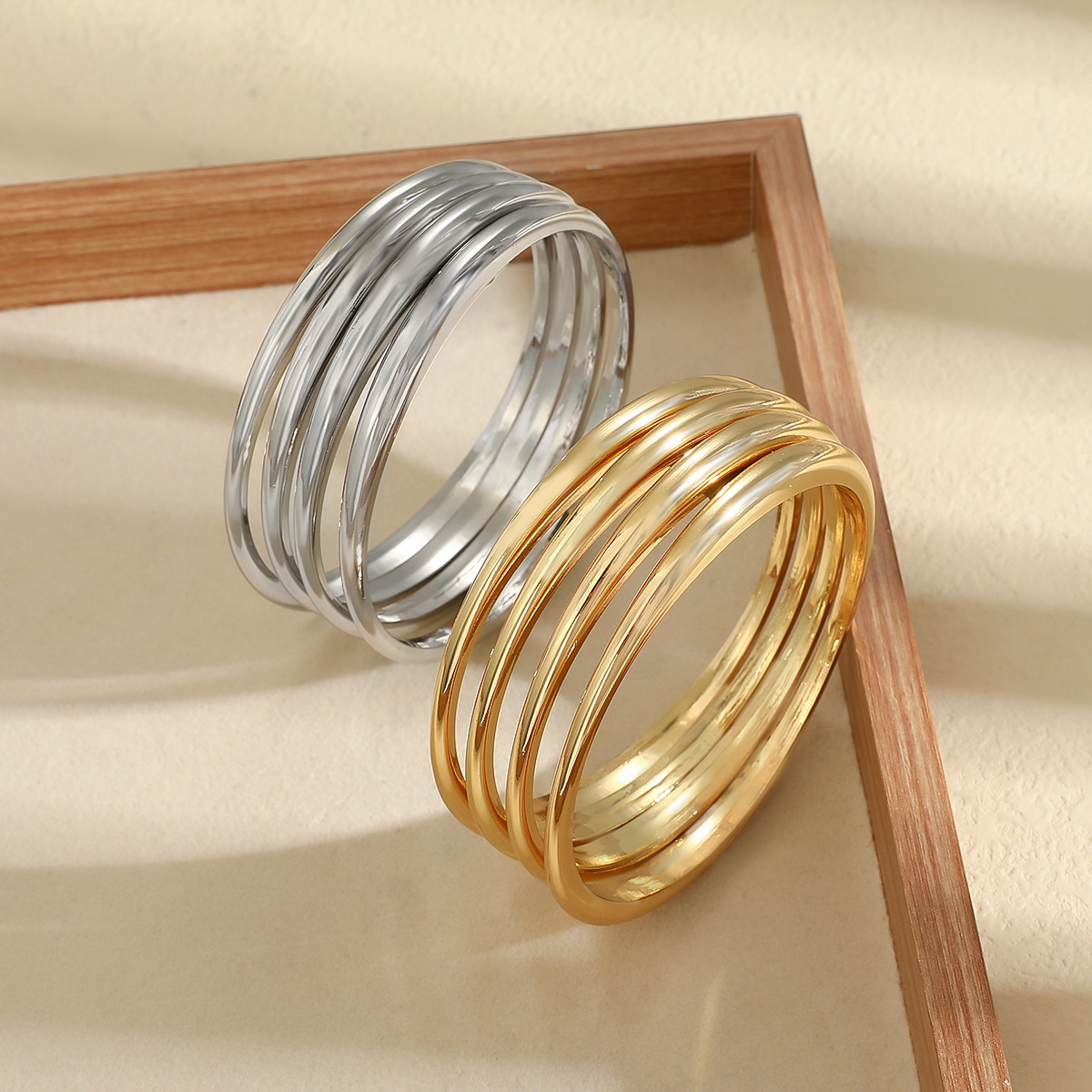 Vintage Wide Plain Ring Bracelet That Goes With Everything