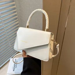 Women's Fashion Simple Retro Casual Handbag - Beige - View 1