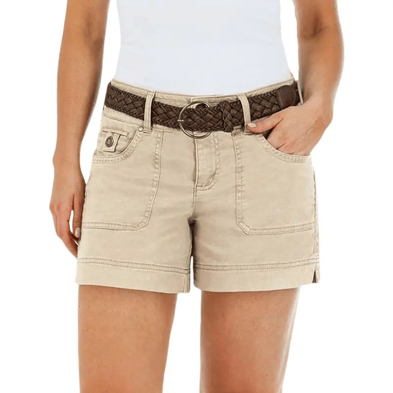 Versatile Women's Elastic Solid Color Casual And Breathable