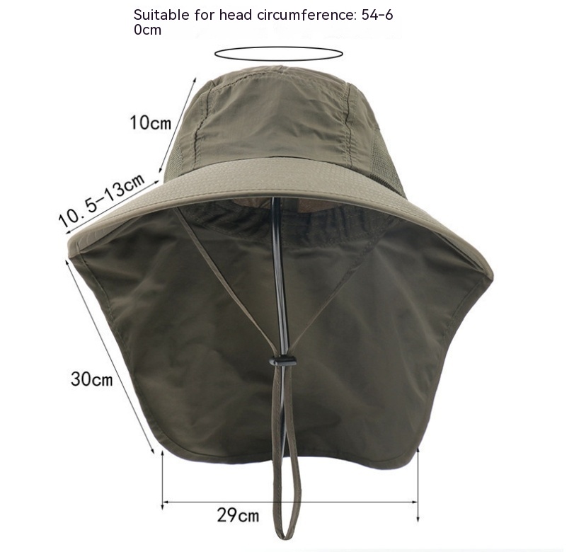 Men's And Women's Outdoor Sun Protection Ventilation Cap Sun — foto 19