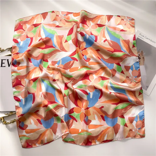 Women's Fashion Graffiti Printing Silk Scarf Fj662 3 - Shop at LoveMi