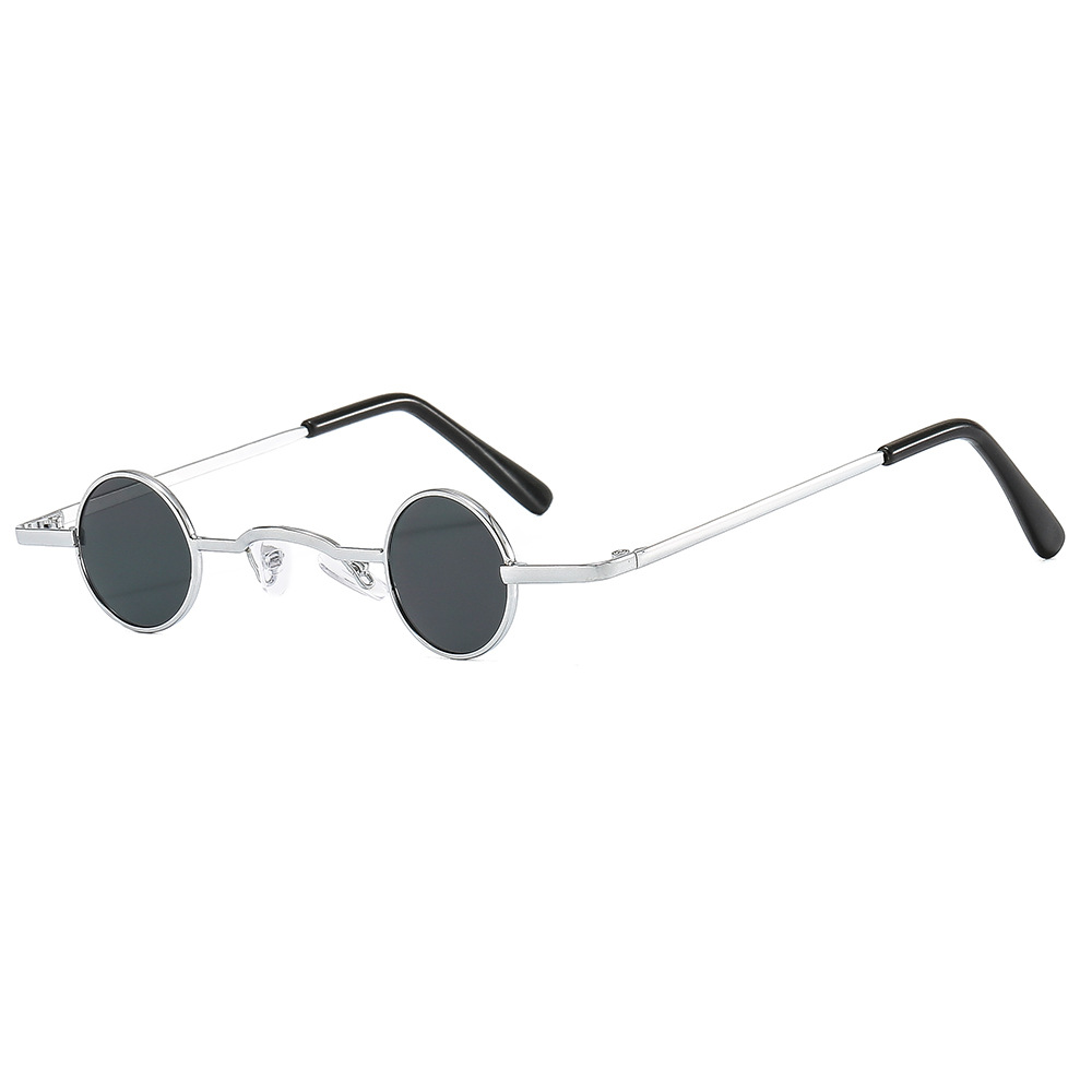 Small Frame Round Fashion Vintage Sunglasses - Image 9