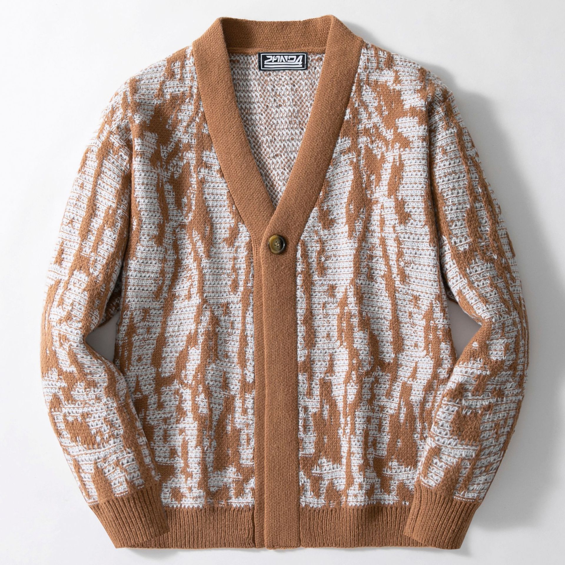 Men's Autumn Winter Casual Long-sleeve Knit Cardigan