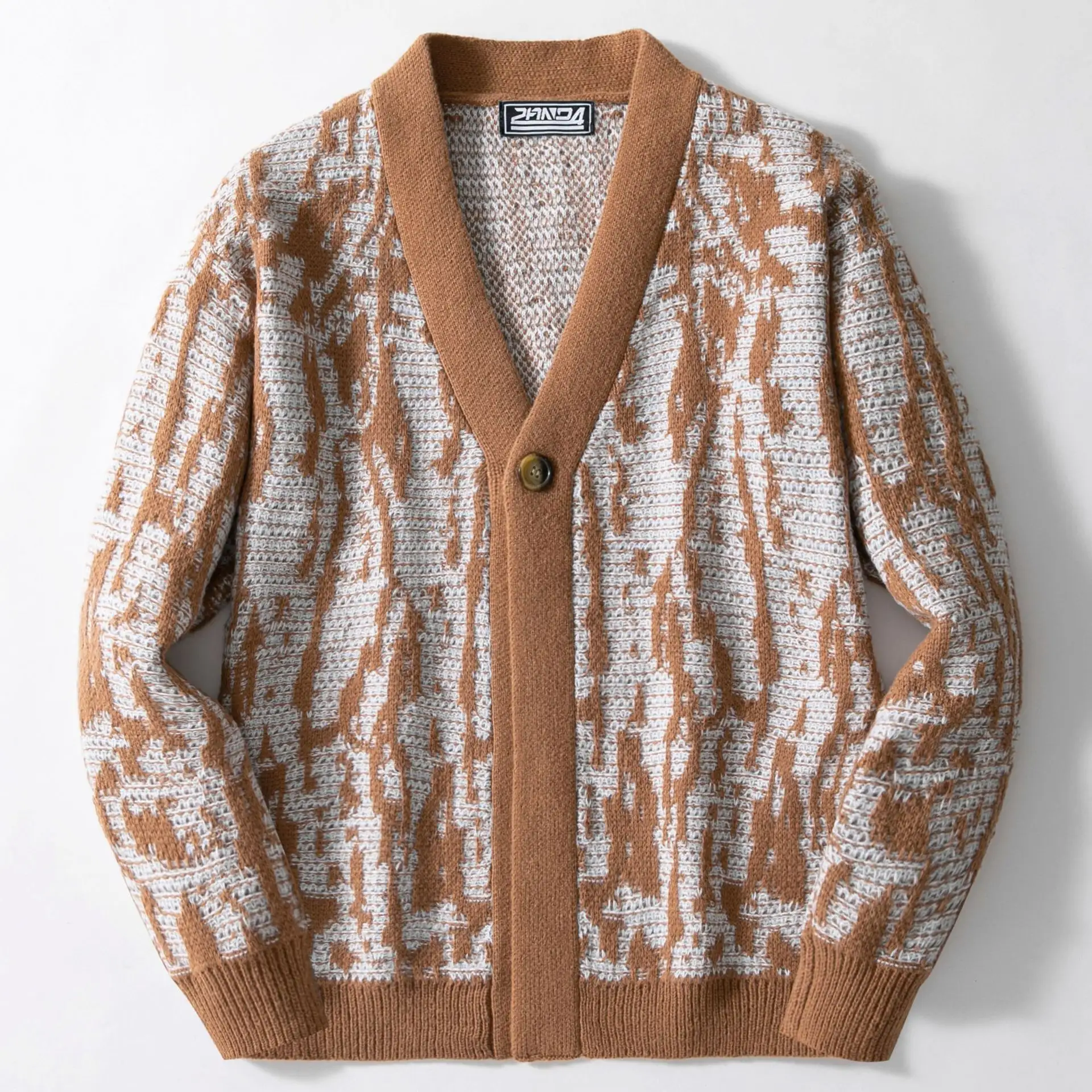 Men's Autumn Winter Casual Long-sleeve Knit Cardigan