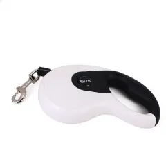 Simple Household Automatic Retractable Dog Leash - Ivory White - View 1