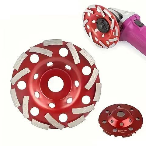 Diamond Shaped Bowl Concrete Wall Marble Granite 5-inch Grinding Plate - Image 3