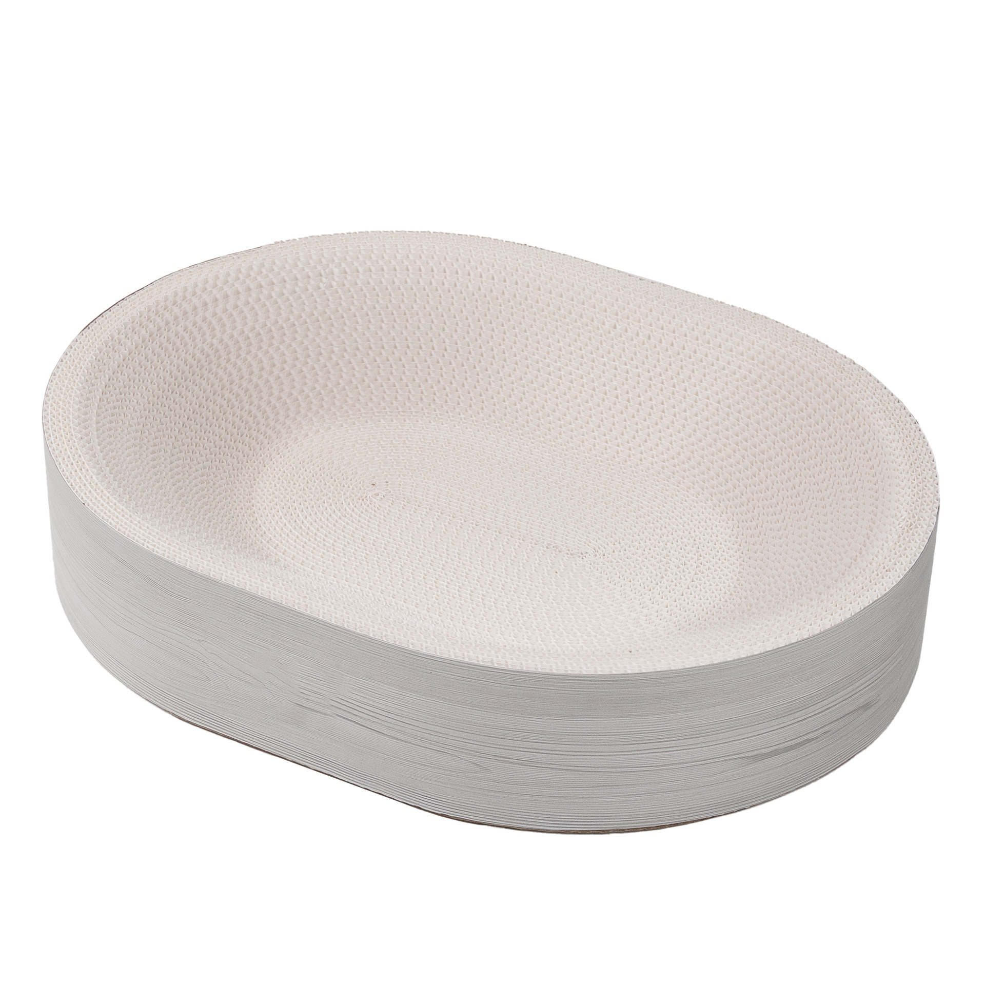 Household White Corrugated Cardboard Cat Bed thumbnail 5