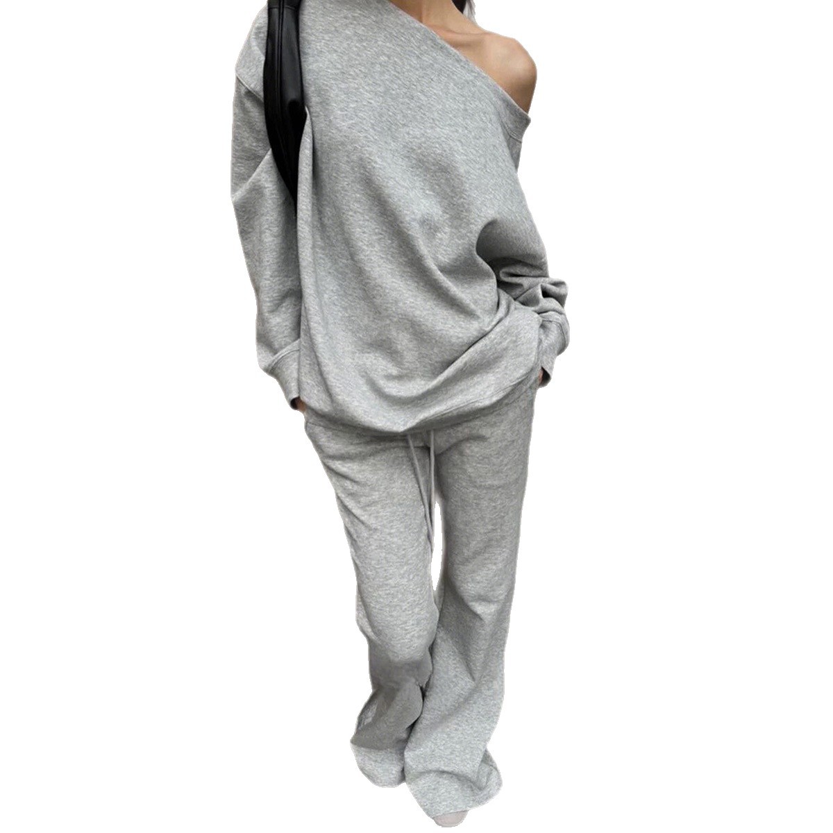 Casual Sports Style Straight Pants Suit Women