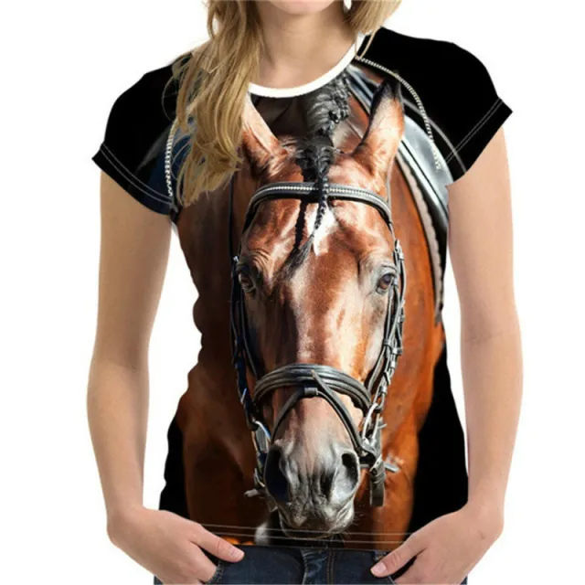 Urban Leisure Pullover Round Neck Digital Printing Short sleeved Casual T shirt W1 - Shop at LoveMi