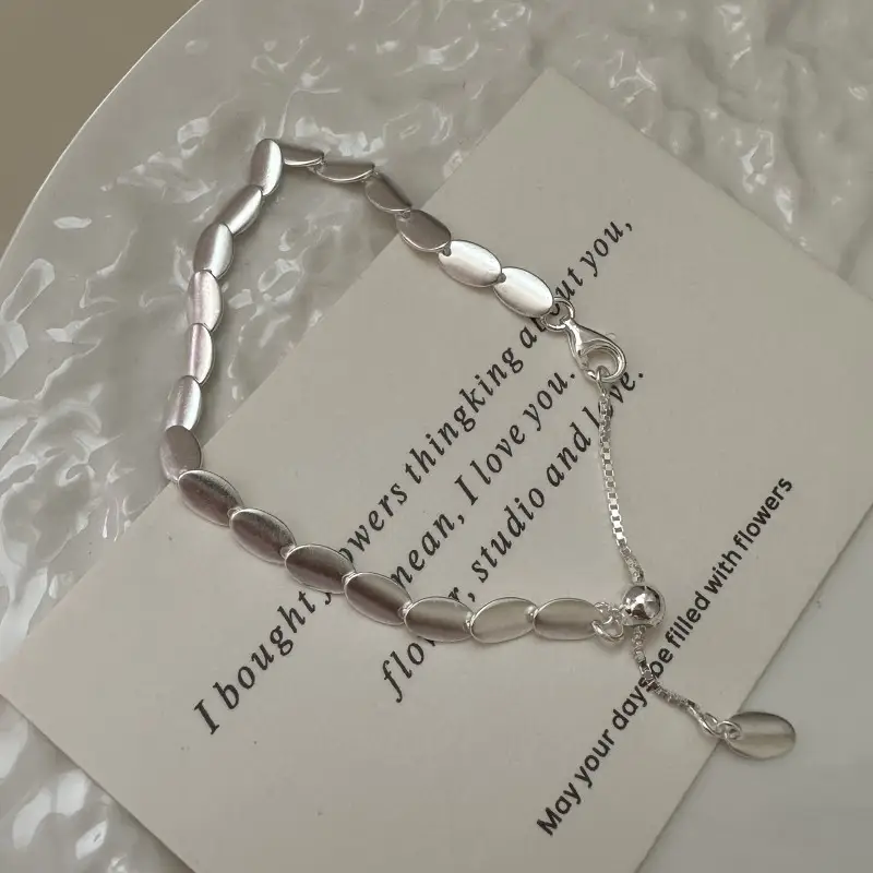 Womens Fashionable Retro Minimalist Matte Bracelet
