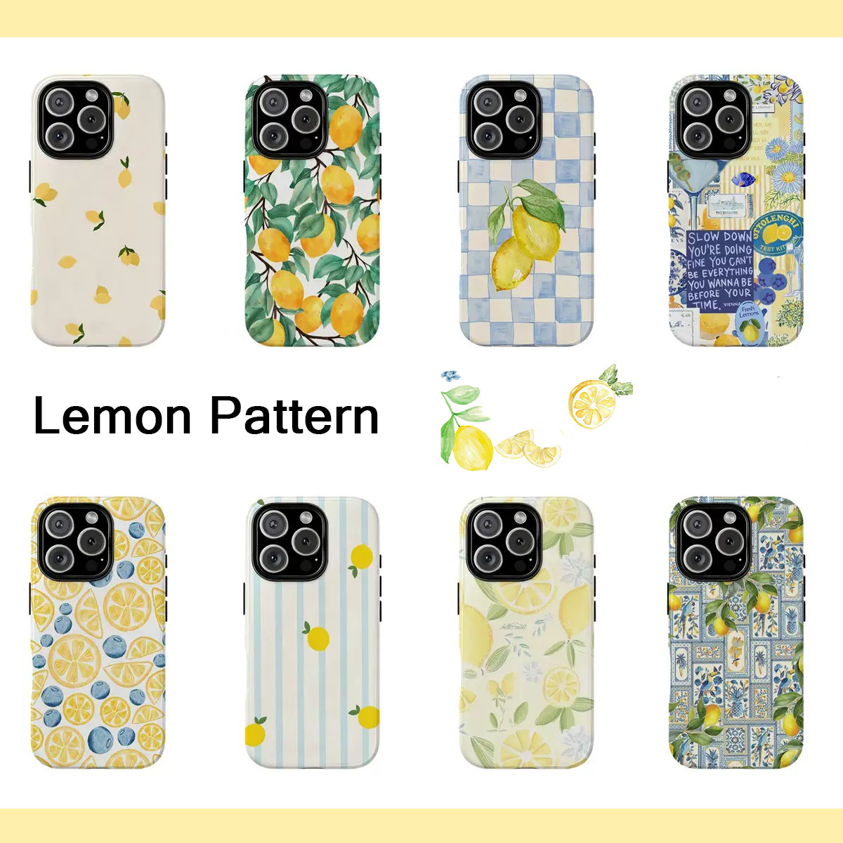 Lemon Series 2-in-1 Film Phone Case 3