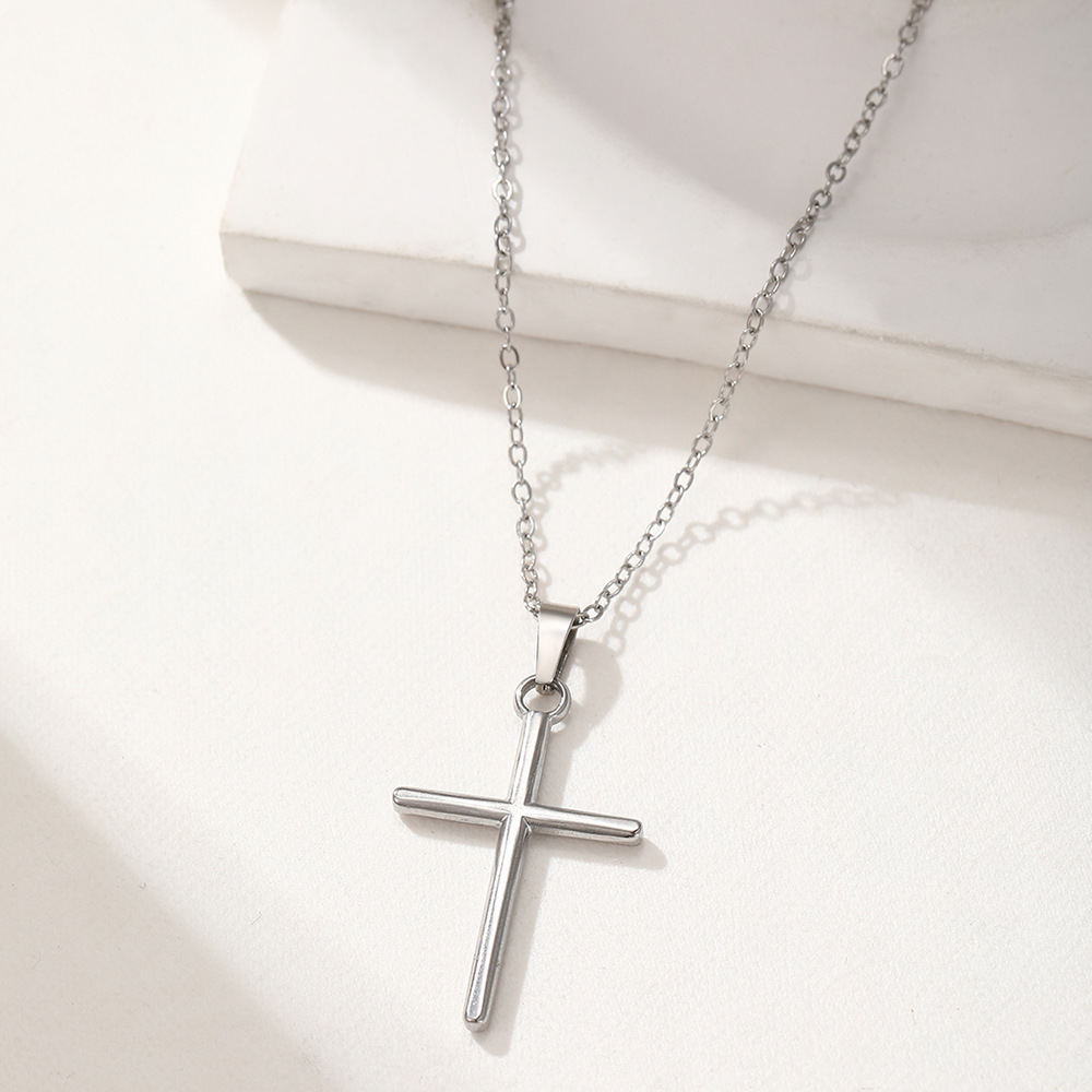 Cross Simple Necklace Niche Retro Ladies