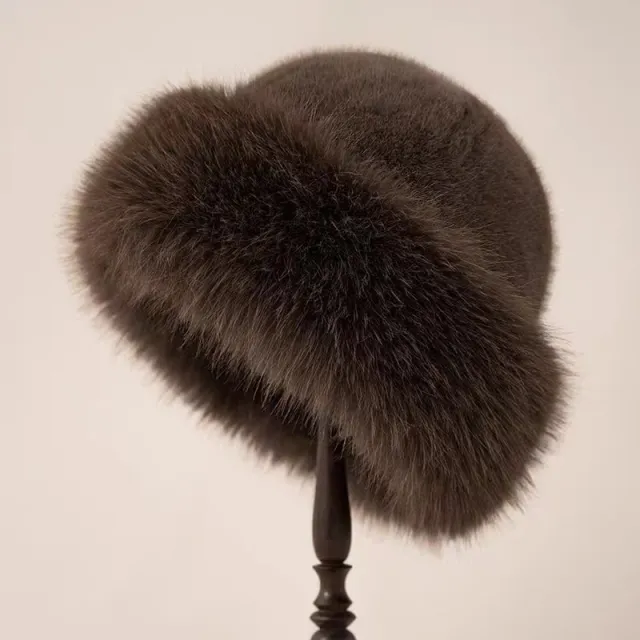 Fashion Personality Ladies Mongolian Cap Dark Coffee Color - Shop at LoveMi