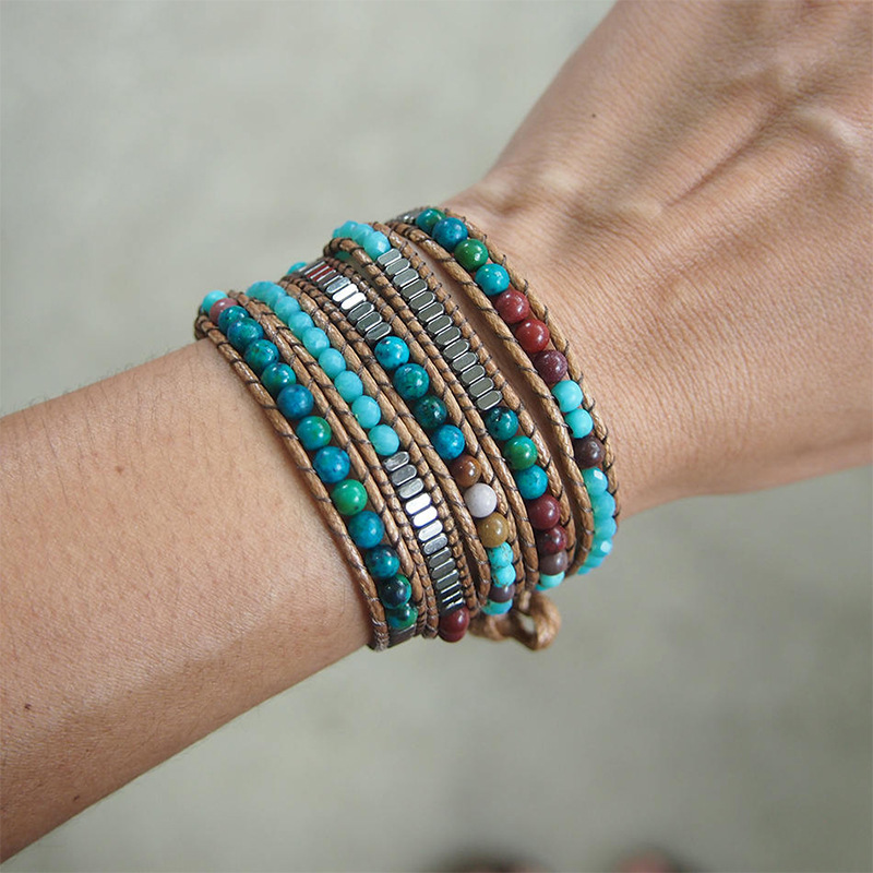 Turquoise Beaded Bracelet, picture 2 of 4