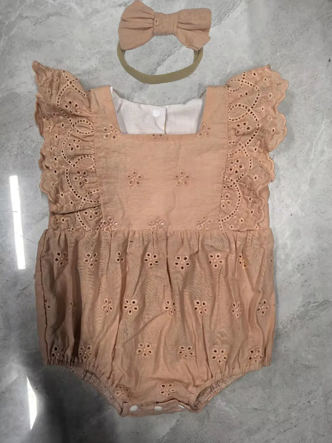 Infants Baby Lace Vest Bulky Underpants Two-piece