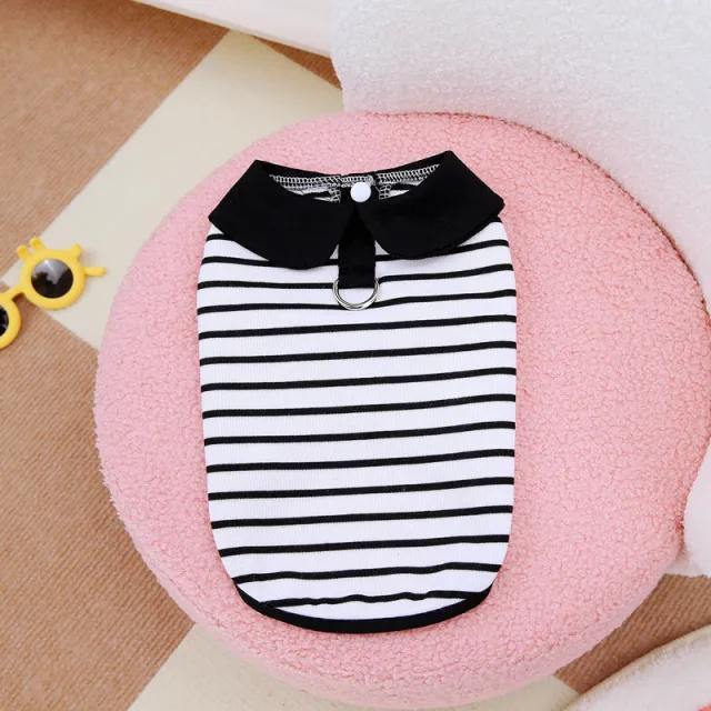 Pet Summer Stripes T shirt Skirt Tshirt - Shop at LoveMi
