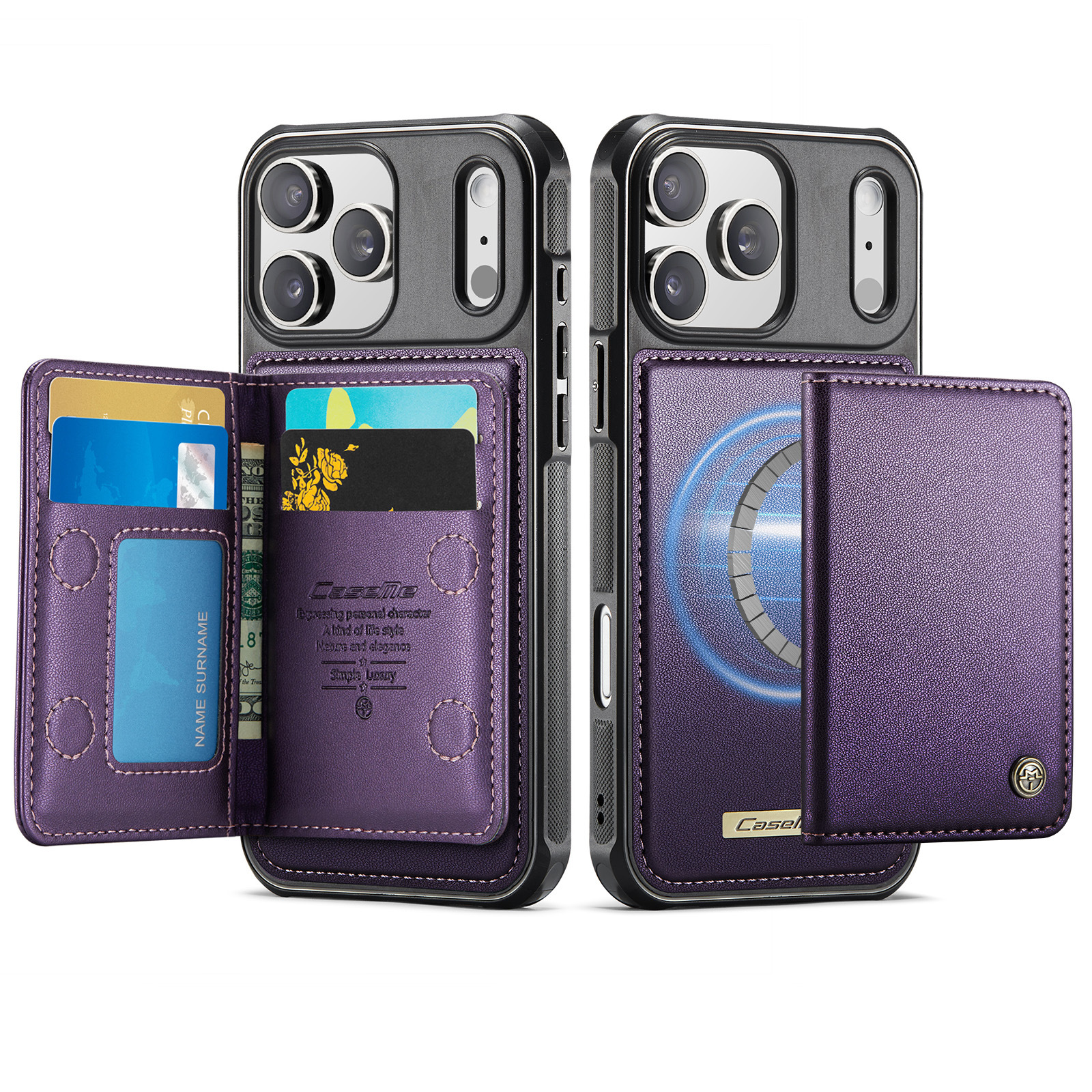 Magnetic Two-in-one Card Holder Phone Case