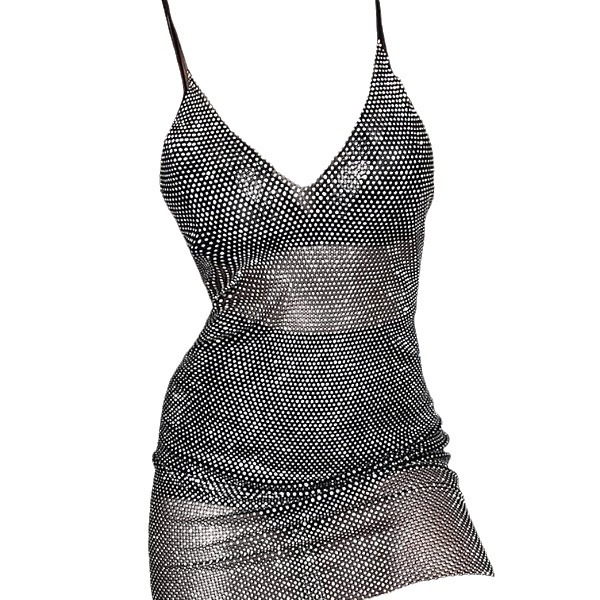 Sparkling Mesh Mini Dress, picture 7 of 9