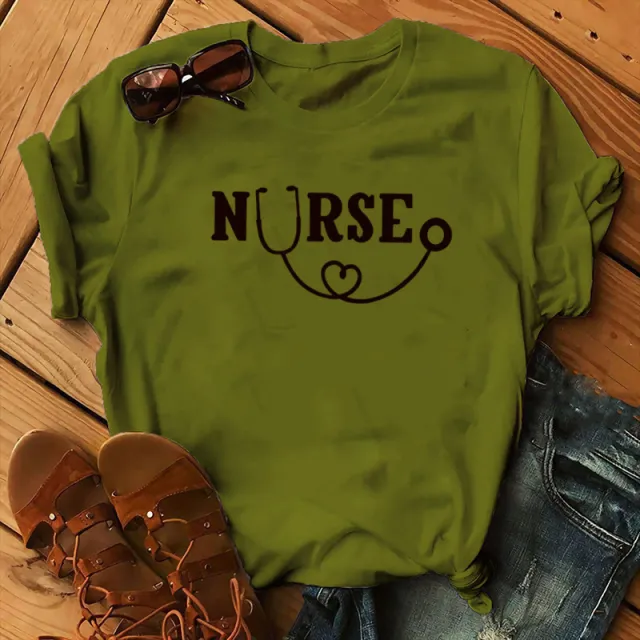 Women's Christmas Animal Flower Short Sleeve Army Green - Shop at LoveMi